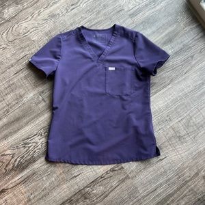 FIGS LIMITED Purple shadow color- Catarina Small top scrubs